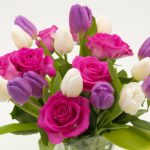 Mazzo di rose e tulipani - festa della mamma 2018