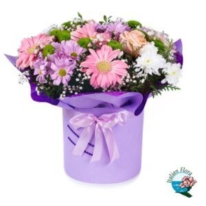 Flower box con gerbere e rose